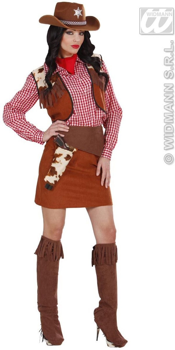 Cowboy & Cowgirl Kostuum | Cowgirl Luxe Renegade Kostuum Vrouw | Large | Carnaval kostuum | Verkleedkleding